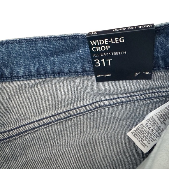 J. Crew women’s Tall wide leg crop jean w/ welt pockets 31T size 31 NWT #705 - Picture 5 of 12